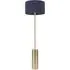 Lexy Reni LED Floor Lamp with Dimmer - Navy Blue, Antique Brass