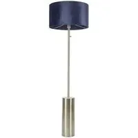 Lexy Reni LED Floor Lamp with Dimmer - Navy Blue, Velvet