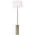 Lexy Reni LED Floor Lamp with Dimmer - White, Antique Brass
