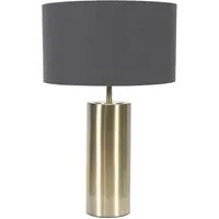 Lexy Reni Touch LED Table Lamp - Charcoal Grey, Brass
