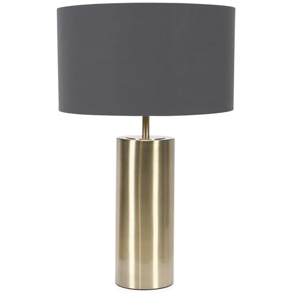 Lexy Reni Touch LED Table Lamp - Charcoal Grey, Brass image