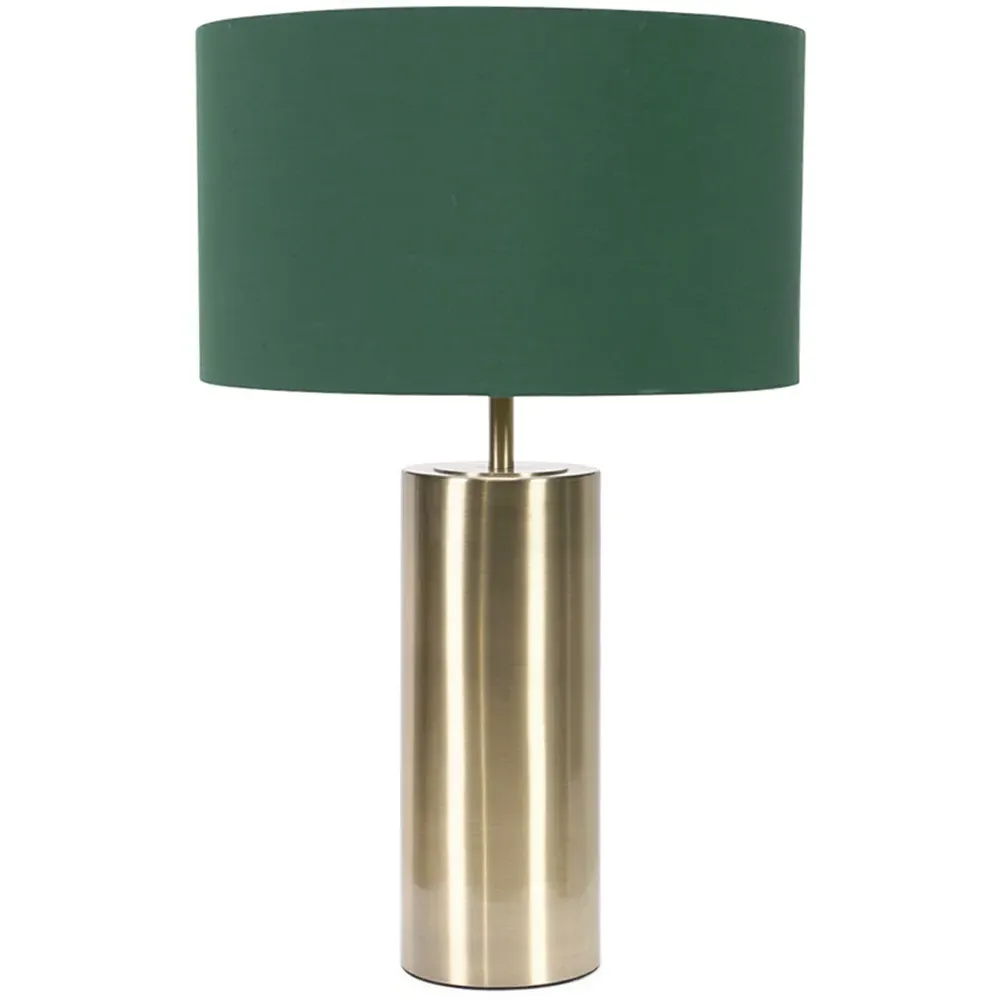 Lexy Reni Touch LED Table Lamp - Forest Green, Brass