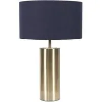Lexy Reni Touch LED Table Lamp - Navy Blue, Brass