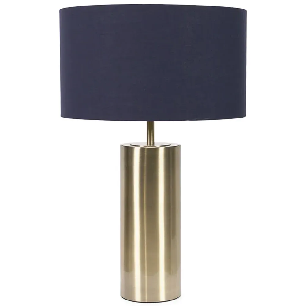 Lexy Reni Touch LED Table Lamp - Navy Blue, Brass
