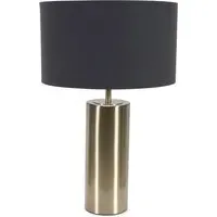 Lexy Reni Touch LED Table Lamp with Dimmer - Black, Antique Brass