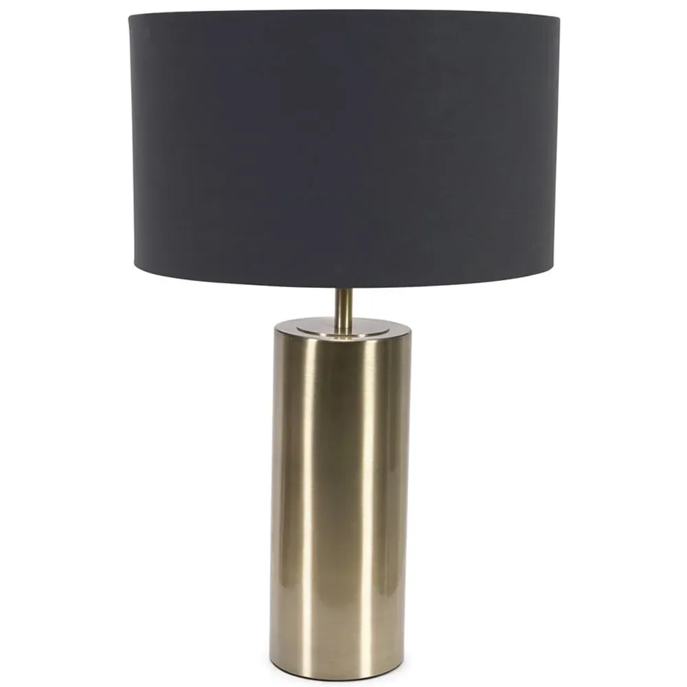 Lexy Reni Touch LED Table Lamp with Dimmer - Black, Antique Brass