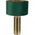 Lexy Touch Table Lamp - Forest Green, Velvet