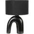 Lia Arch LED Table Lamp - Black, Ceramic