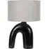Lia Arch Table Lamp - Grey, Ceramic