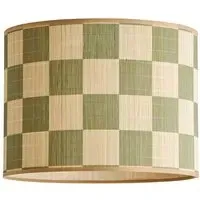 Lori Drum Ceiling Lamp Shade - Green, Bamboo