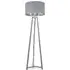 Lottie Tripod Floor Lamp with Drum Shade - Grey, Wood