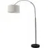 Louis Arched Floor Lamp with Adjustable Head - Black, Metal