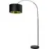 Louis Arched LED Floor Lamp - Black, Velvet