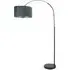 Louis Arched LED Floor Lamp - Charcoal, Chrome