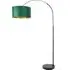 Louis Arched LED Floor Lamp - Green, Velvet