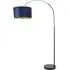 Louis Arched LED Floor Lamp - Navy, Velvet
