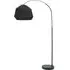 Louis Curved LED Floor Lamp - Black, Black Rope