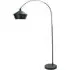 Louis Curved LED Floor Lamp - Black, Metal