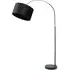 Louis Curved LED Floor Lamp - Black, Velvet