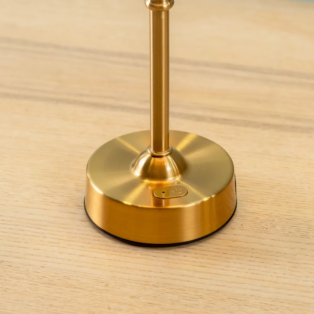 Lowe Rechargeable LED Portable Table Lamp - Gold