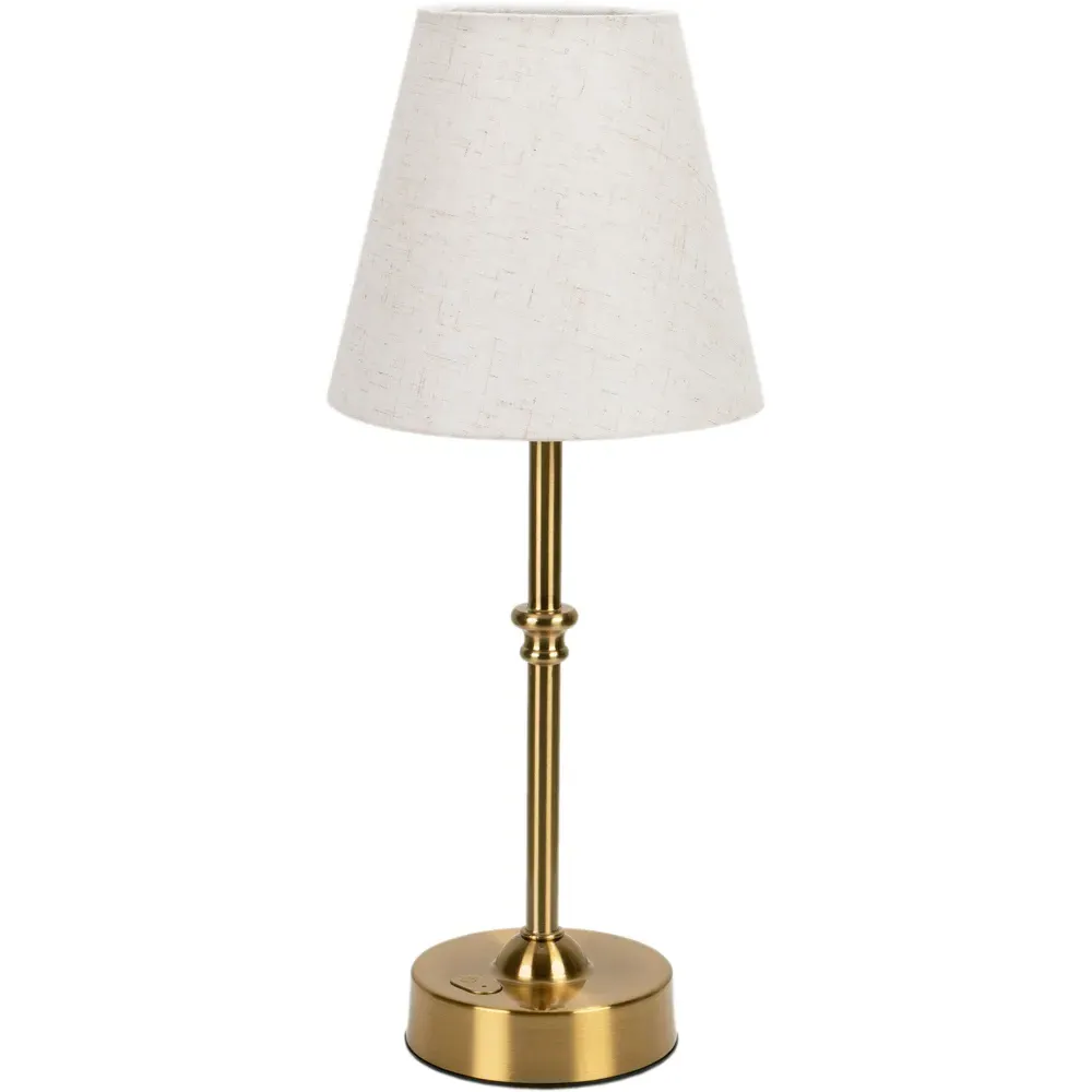 Lowe Rechargeable LED Portable Table Lamp - Gold