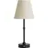Lowe Rechargeable Table Lamp with Linen Shade - Black
