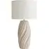 Lydia Tall Swirl Table Lamp - Natural, Ceramic