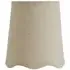 Mabel Extra Small Lamp Shade with Scallop Edge - Cream, Linen