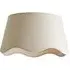 Mabel Large Lamp Shade with Scallop Edge - Cream, Linen