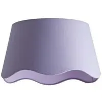 Mabel Large Lamp Shade with Scallop Edge - Lilac, Linen