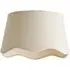 Mabel Small Lamp Shade with Scallop Edge - Cream, Linen