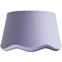 Mabel Small Lamp Shade with Scallop Edge - Lilac, Linen