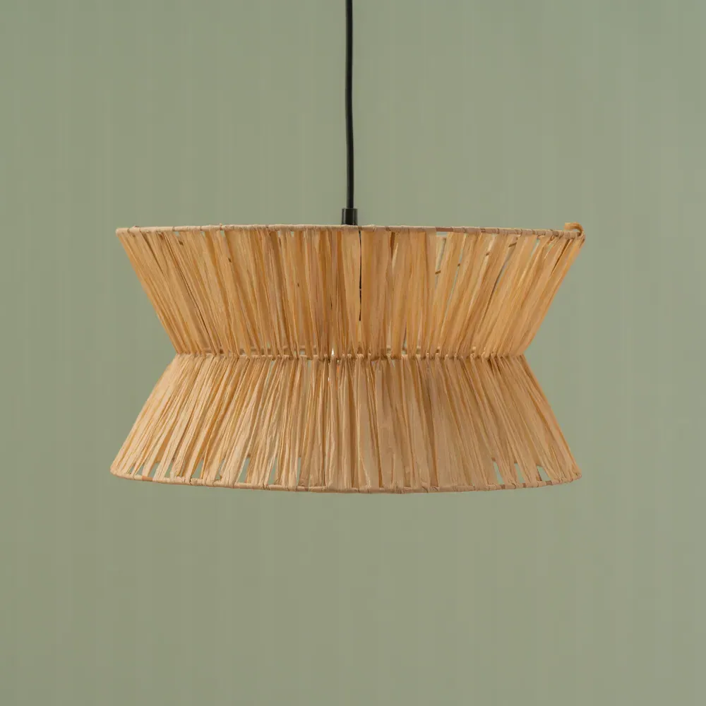 Maddie Hourglass Ceiling Pendant Shade - Brown, Paper Rope
