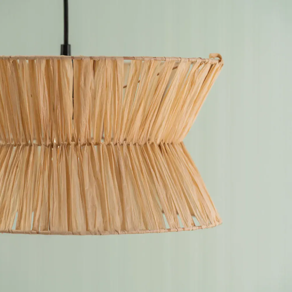 Maddie Hourglass Ceiling Pendant Shade - Brown, Paper Rope
