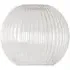 Maddison Ribbed Glass Globe Easy Fit Pendant Shade - Clear