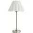 Maeve Bobbin Bobble Table Lamp with Pleated Shade - Chrome