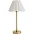 Maeve Bobbin Bobble Table Lamp with Pleated Shade - Gold