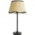 Maeve Scallop Shade Bobbin Table Lamp with LED Bulb - Black