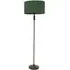 Maggie Candlestick Floor Lamp - Black, Fabric