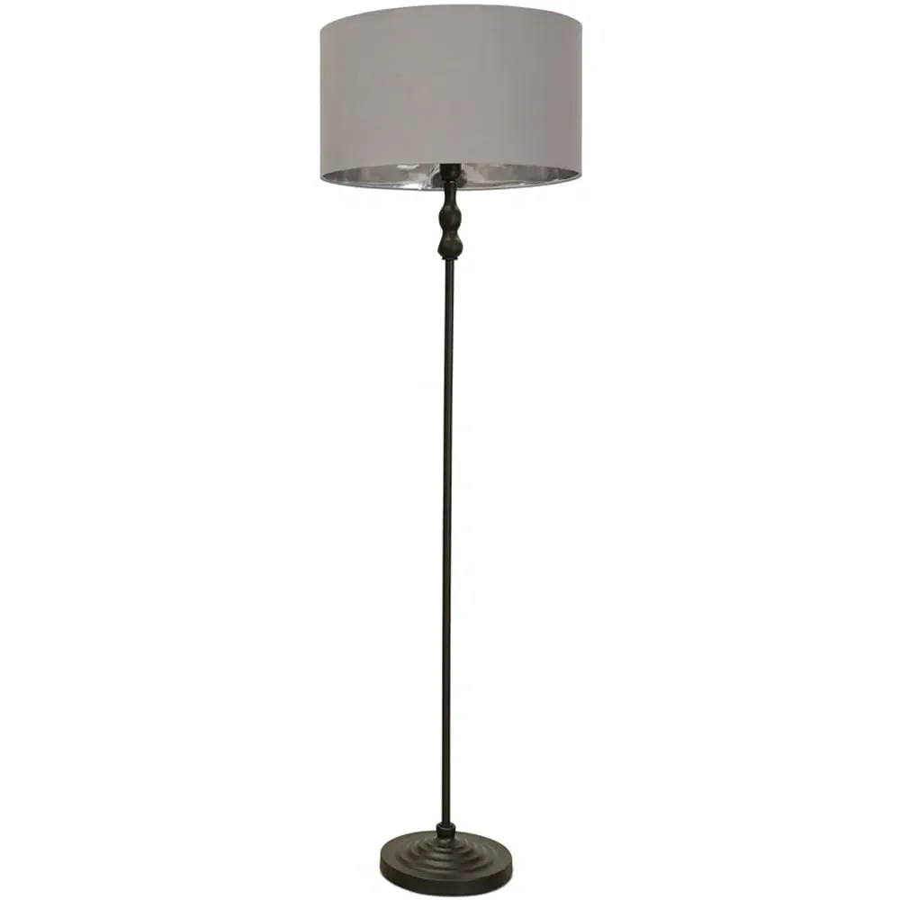 Maggie Candlestick Floor Lamp - Black, Metallic Gold