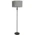 Maggie Candlestick Floor Lamp - Black, Velvet