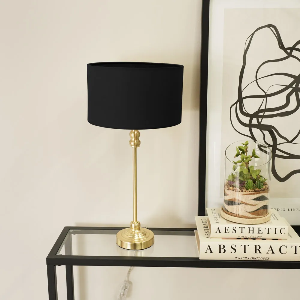 Maggie Candlestick LED Floor Lamp - Black, Metal