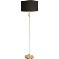 Maggie Candlestick LED Floor Lamp - Black, Metal