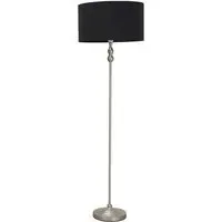 Maggie Candlestick LED Floor Lamp - Brushed Chrome