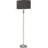 Maggie Candlestick LED Floor Lamp - Charcoal, Brushed Chrome