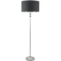 Maggie Candlestick LED Floor Lamp - Chrome, Metal