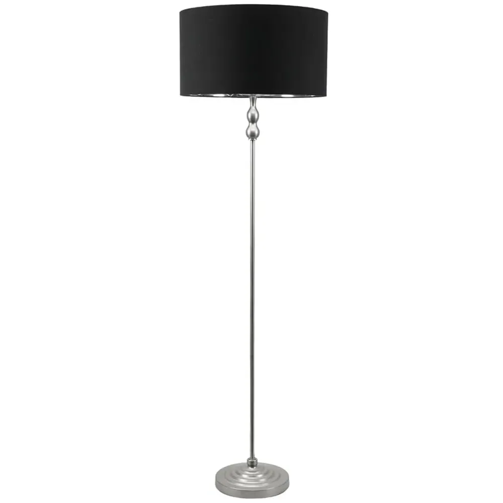 Maggie Candlestick LED Floor Lamp - Chrome, Metal