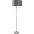 Maggie Candlestick LED Floor Lamp - Chrome, Velvet