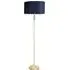 Maggie Candlestick LED Floor Lamp - Gold, Velvet