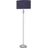 Maggie Candlestick LED Floor Lamp - Navy Blue, Chrome